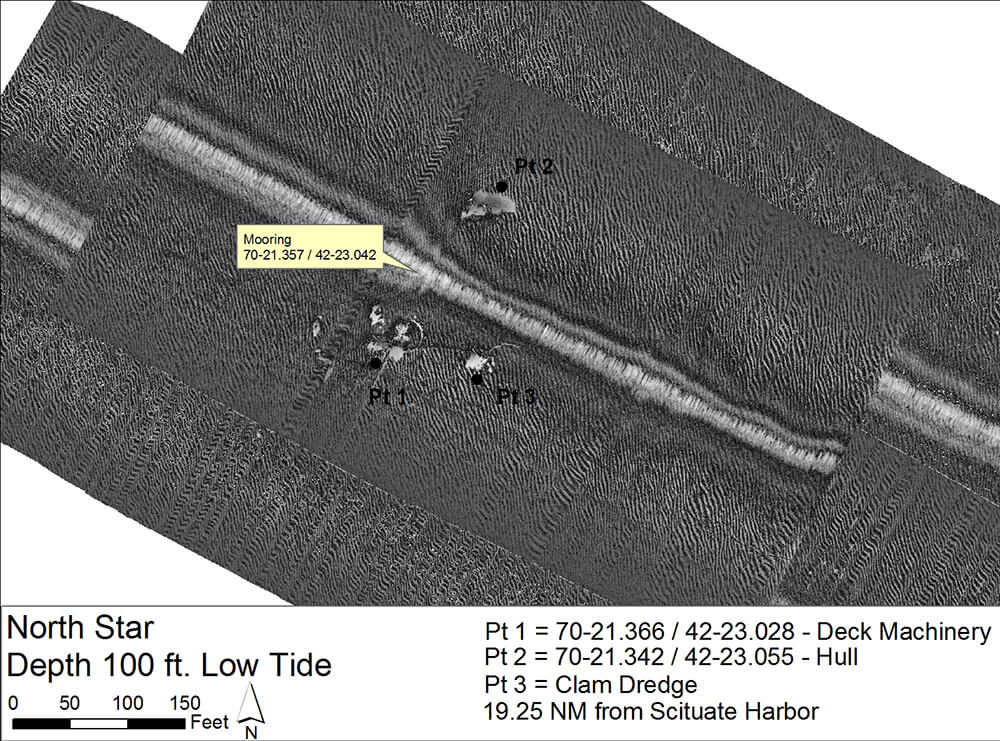 scan of a shipwreck